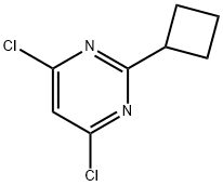 4,6-dichloro-2-cyclobutylpyrimidine Struktur