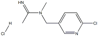 N-[(6-chloropyridin-3-yl)methyl]-N-methylethanimidamide hydrochloride Structure