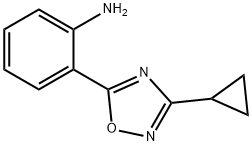 2-(3-cyclopropyl-1,2,4-oxadiazol-5-yl)aniline Structure