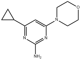 2-Amino-4-morpholino-6-cyclopropylpyrimidine Struktur