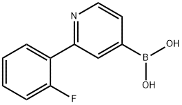 2-(2-Fluorophenyl)pyridine-4-boronic acid Struktur