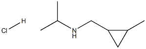 [(2-methylcyclopropyl)methyl](propan-2-yl)amine hydrochloride Struktur