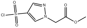 4-(氯磺酰基)吡唑-1-乙酸甲酯 结构式