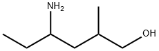4-amino-2-methylhexan-1-ol 化学構造式