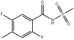 2,5-difluoro-4-methyl-N-(methylsulfonyl)benzamide Structure