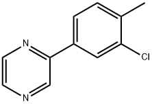 2-(3-CHLORO-4-METHYLPHENYL)PYRAZINE Structure