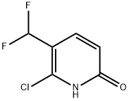 2(1H)-Pyridinone, 6-chloro-5-(difluoromethyl)- Structure