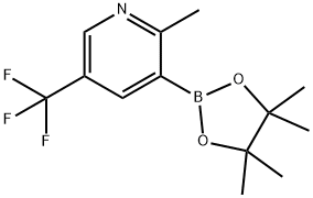 2-甲基-3-(4,4,5,5-四甲基-1,3,2-二氧硼杂环戊烷-2-基)-5-(三氟甲基)吡啶,1356579-72-0,结构式