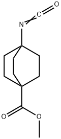 Bicyclo[2.2.2]octane-1-carboxylic acid, 4-isocyanato-, methyl ester Structure