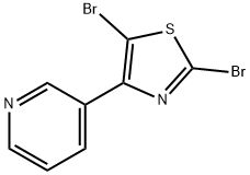 2,5-Dibromo-4-(3-pyridyl)thiazole Structure