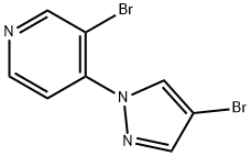4-Bromo-1-(3-bromo-4-pyridyl)pyrazole Structure