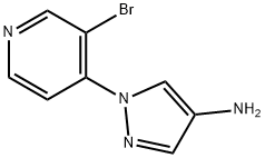4-Amino-1-(3-bromo-4-pyridyl)pyrazole,1357580-57-4,结构式