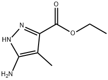 ethyl 3-amino-4-methyl-1H-pyrazole-5-carboxylate 化学構造式