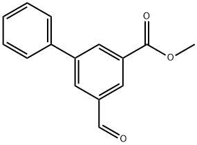 5-Formylbiphenyl-3-carboxylic acid methyl ester Structure