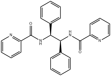 2-Pyridinecarboxamide, N,N'-[(1S,2S)-1,2-diphenyl-1,2-ethanediyl]bis- Structure