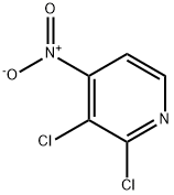 Pyridine, 2,3-dichloro-4-nitro- Structure