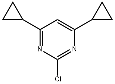 2-chloro-4,6-dicyclopropylpyrimidine Structure