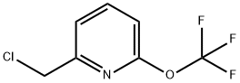 Pyridine, 2-(chloromethyl)-6-(trifluoromethoxy)-,1361692-49-0,结构式