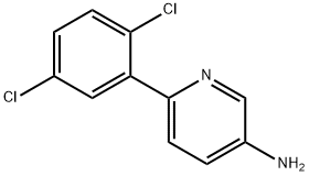 6-(2,5-Dichlorophenyl)pyridin-3-amine, 1361790-84-2, 结构式