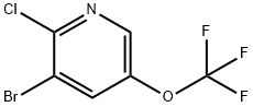 3-bromo-2-chloro-5-(trifluoromethoxy)pyridine,1361852-33-6,结构式