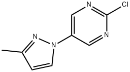 2-Chloro-5-(3-methyl-1H-pyrazol-1-yl)pyrimidine Structure