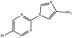 1-(5-Bromo-2-pyrimidyl)-4-aminoimidazole 结构式