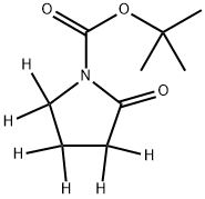 tert-butyl 2-oxopyrrolidine-1-carboxylate-3,3,4,4,5,5-d6 化学構造式