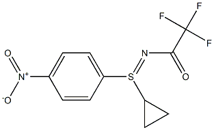 N-[环丙基(4-硝基苯基)亚硫基]-2,2,2-三氟乙酰胺 结构式