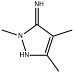 2,4,5-trimethyl-2,3-dihydro-1H-pyrazol-3-imine 化学構造式