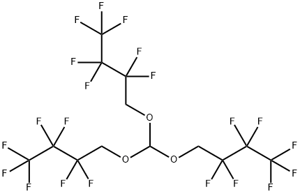 Tris(1H,1H-heptafluorobutyl)orthoformate Structure