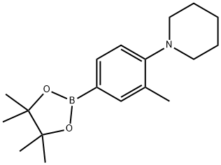 3-Methyl-4-(piperidin-1-yl)phenylboronic acid pinacol ester Structure