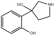 3-Pyrrolidinol, 3-(2-hydroxyphenyl)- Struktur