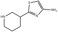 4-Amino-2-(piperidin-3-yl)thiazole 结构式