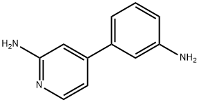 2-Amino-4-(3-aminophenyl)pyridine 化学構造式