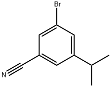 3-溴-5-异丙基苄腈, 1369854-24-9, 结构式