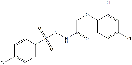 4-chloro-N'-[(2,4-dichlorophenoxy)acetyl]benzenesulfonohydrazide,137047-46-2,结构式