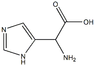 2-Amino-2-(1H-imidazol-5-yl)acetic acid Struktur