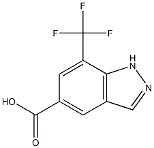 7-(trifluoromethyl)-1H-indazole-5-carboxylic acid,1374258-45-3,结构式