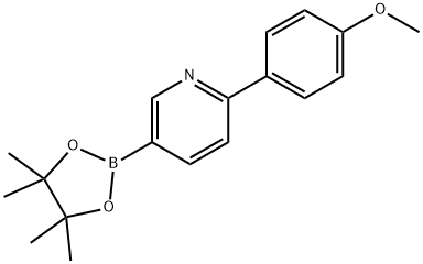 2-(4-Methoxyphenyl)pyridine-5-boronic acid pinacol ester 化学構造式