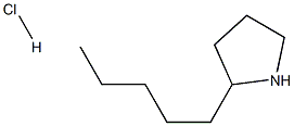 2-pentylpyrrolidine hydrochloride Structure