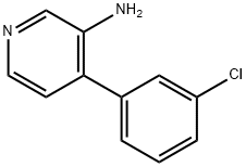 4-(3-氯苯基)吡啶-3-胺,1374664-78-4,结构式