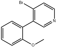 4-Bromo-3-(2-methoxyphenyl)pyridine Structure