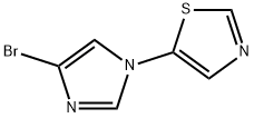 1-(Thiazol-5-yl)-4-bromoimidazole 化学構造式