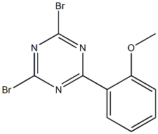 2,4-Dibromo-6-(2-methoxyphenyl)-1,3,5-triazine Structure
