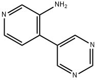 3-AMINO-4-(5-PYRIMIDYL)PYRIDINE Structure