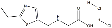 2-{[(2-乙基-1,3-噻唑-5-基)甲基]氨基}乙酸二盐酸盐, 1375472-88-0, 结构式