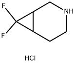 7,7-Difluoro-3-azabicyclo[4.1.0]heptane hydrochloride Struktur