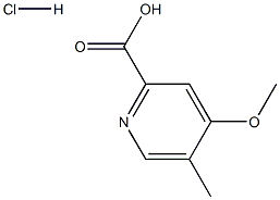 4-甲氧基-5-甲基吡啶-2-羧酸盐酸盐, 1376367-30-4, 结构式