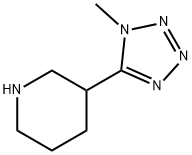 3-(1-methyl-1H-1,2,3,4-tetrazol-5-yl)piperidine Struktur