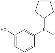 3-(cyclopentylmethylamino)phenol Structure